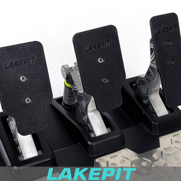 Pedal Plate Upgrade for Thrustmaster T-LCM Pedals - Flat Pedal Mod for Sim Racing