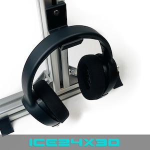 Headset Halter für Sim Rig – stabile Halterung fürs Gaming Headset | auch passend für VR & optional Wandmontage