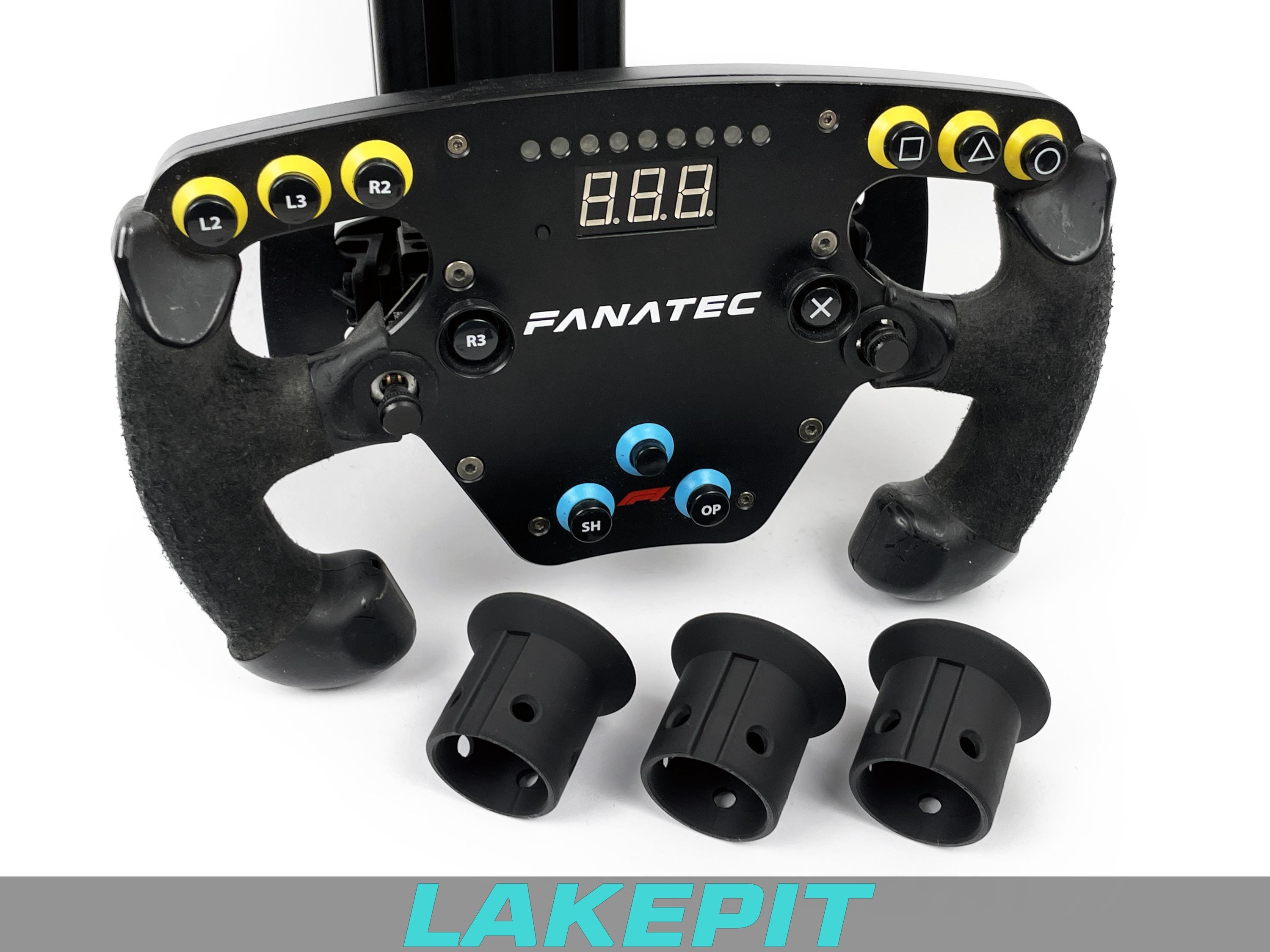 Support de volant pour volants Fanatec QR1 - Lot de 3 - Support de volant pour montage sur un simulateur de course ou au mur