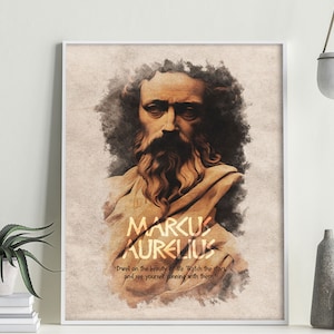 Marcus Aurelius Art Print: Stoic Philosophy Poster (Digital Download)