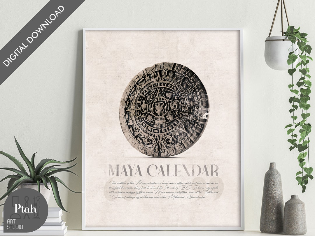Ancient Wall Art Unique Printable Poster Ancient Maya Etsy