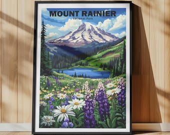 All 63 National Parks Poster, US National Park Prints, National Park Painting, United States National Parks, Vintage Travel Wall Art