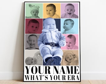 Personalized Baby Photo Printable, Custom Photo The Eras Tour Poster, Custom Image Gift, Mothers Day Gift, Bestfriend Gift, Birthday Gift