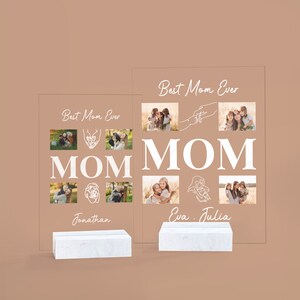Custom Photo Acrylic Plaque for Mom, Personalized Gift for Mom, Best Mom Ever Gift From Daughter ...