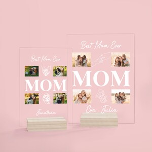 Custom Photo Acrylic Plaque for Mom, Personalized Gift for Mom, Best Mom Ever Gift From Daughter ...