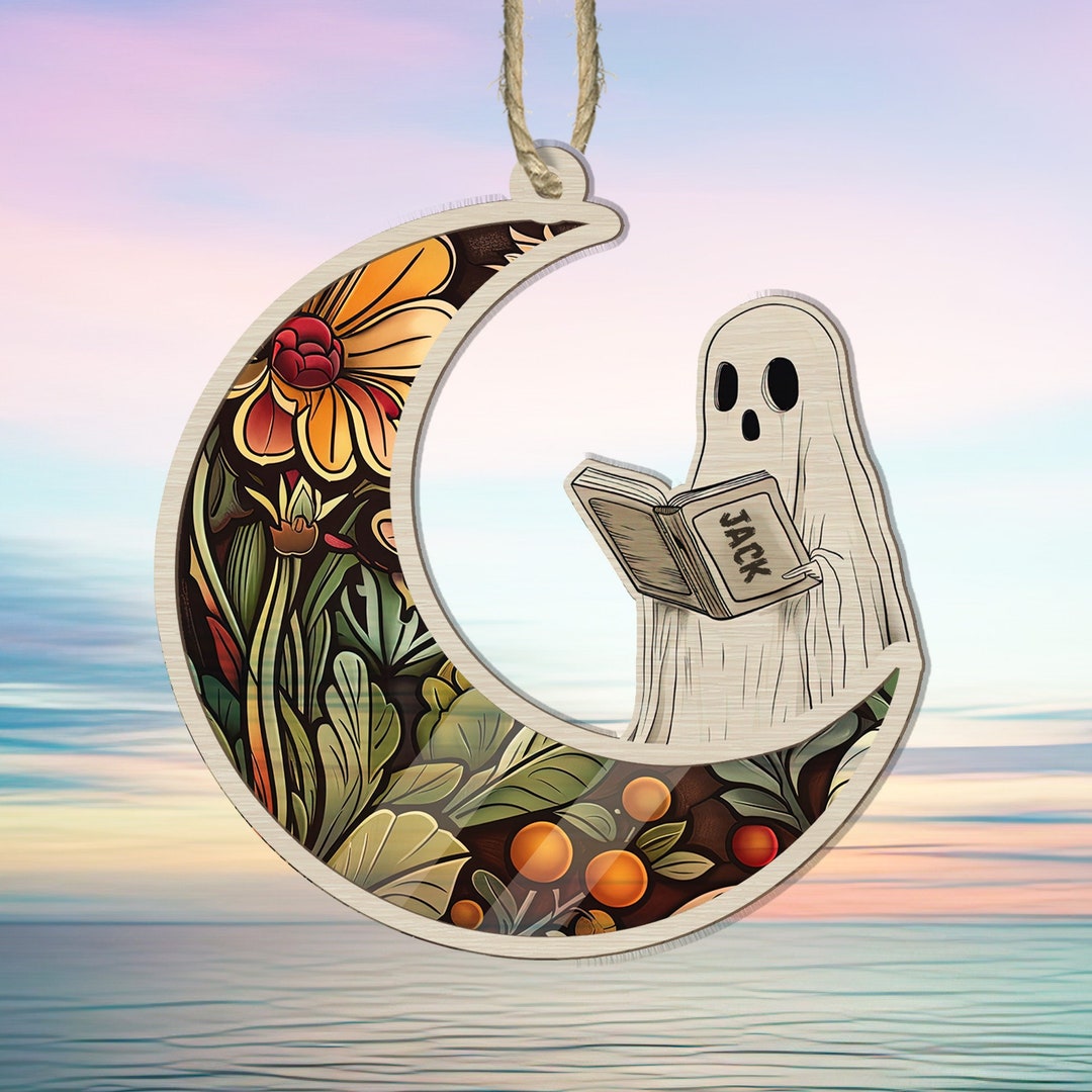 Fantasy Book Dragon Acrylic Suncatcher Ornament, Gift For Book Lovers, Dragon Lover