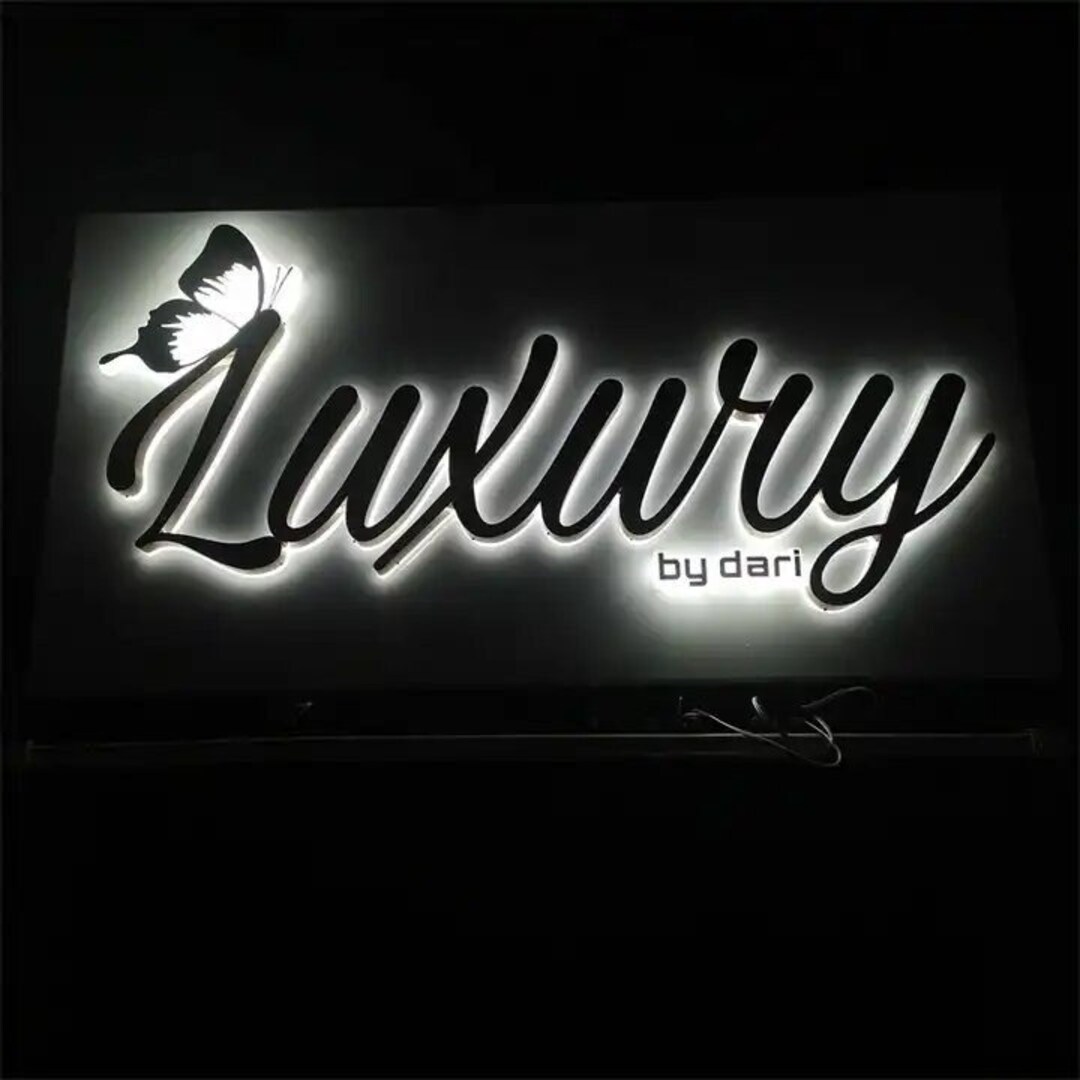 3D Logo Backlit Business Sign Custom Sign Custom Backlit Sign Metal Sign Outdoor Business Sign