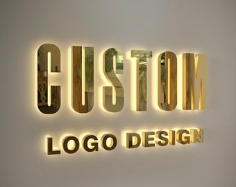 3D Logo | Backlit Business Sign | Custom Sign | Custom Backlit Sign | Metal Sign | Outdoor Business Sign | Laser cut sign | Wall Logo Sign