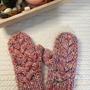 The Nirvana Mittens Knitting Pattern, Cable Knit Mitten Pattern ...