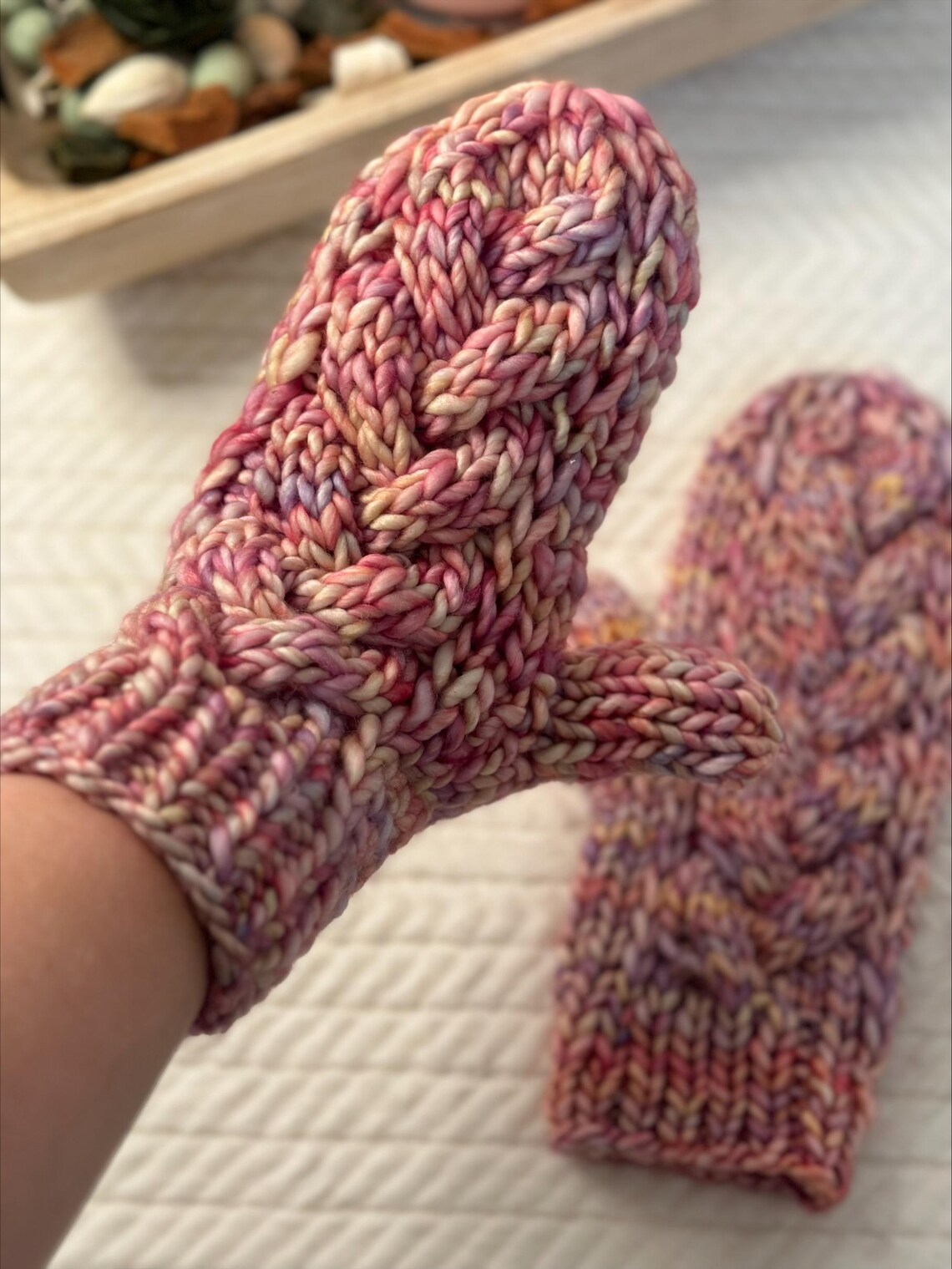 The Nirvana Mittens Knitting Pattern, Cable Knit Mitten Pattern ...