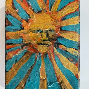 Metall-Tarot-Kartenkasten, handbemalt