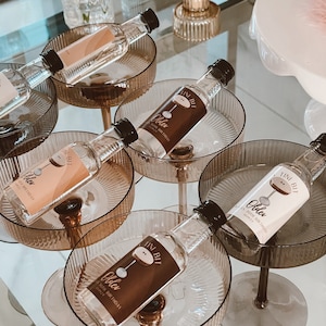 Espresso Martini Birthday Mini Bottle Labels: Editable Template (Digital Download)