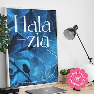 Ateez Halazia Digital Poster, Ateez Lyric Poster, Instant Download, K-pop Printable Wall Art