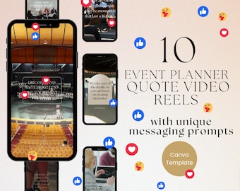 Event Planner Quote Video Reels - Canva Templates