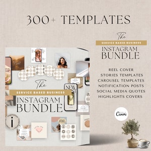 Beige Instagram Templates | Minimal Boho Instagram Canva Templates | Neutral | Beige | Instagram Content | Post | Content Creator Templates
