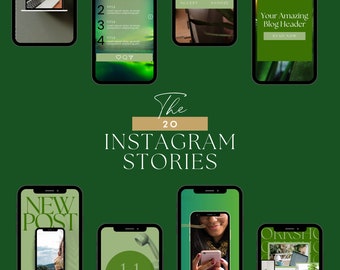 Green Instagram Story Templates | Canva Social Media Designs