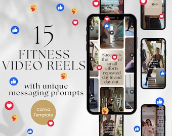 Fitness Instagram Video Reels Templates | Editable Canva Designs