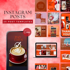 Instagram Post Template Online | Instagram Post Template Red | Canva Templates Instagram Post | Instagram Post Template Canva Bold | Red