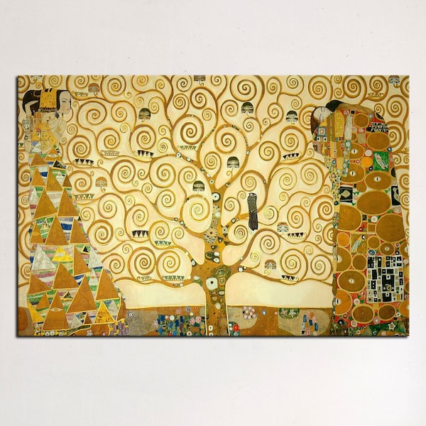 Gustav Klimt Leinwand Kunst, Gustav Klimt Baum des Lebens, Gustav Klimt Kunstwerk, Baum des Lebens Kunst, Gustav Klimt Geschenk, Klimt Fine Art Print