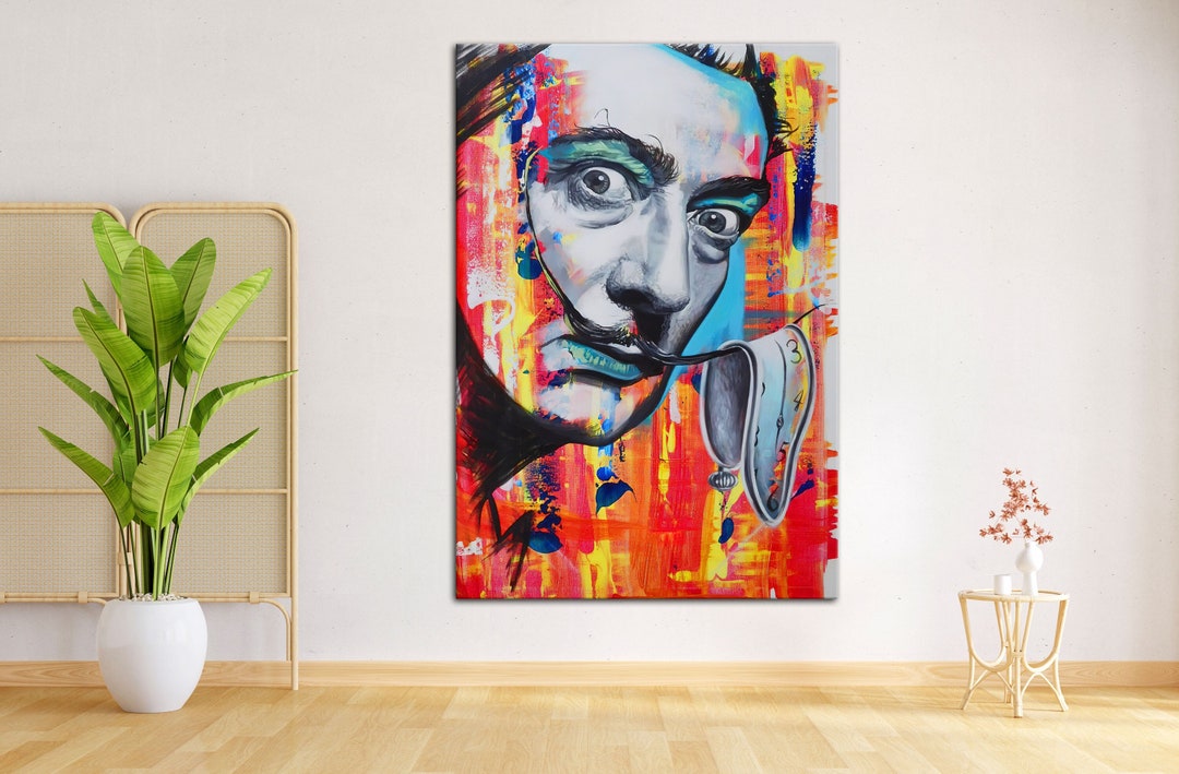 Salvador Dali Wall Art, Salvador Dali Pop Art, Modern Wall Art, Dali