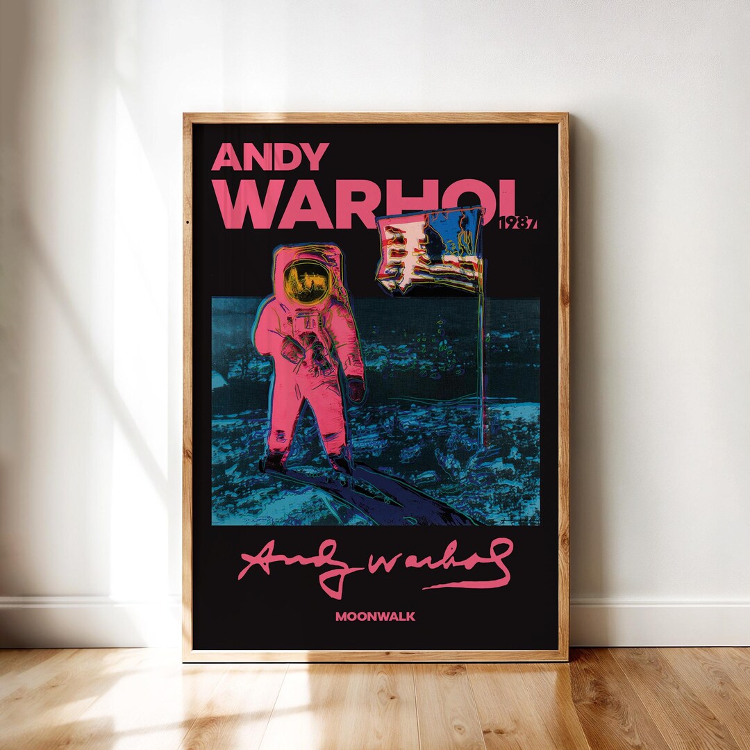 Andy Warhol | Moonwalk Download Print, Vintage Colorful Poster, Retro ...