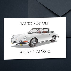 Alles Gute zum Geburtstag Karte | Geburtstag | Druckbare Karte | Sofortdownload | Für Ihn | Auto | Jahrgang | Klassisch | Wortspiele | Alterung | alt | Auto | 18x13cm