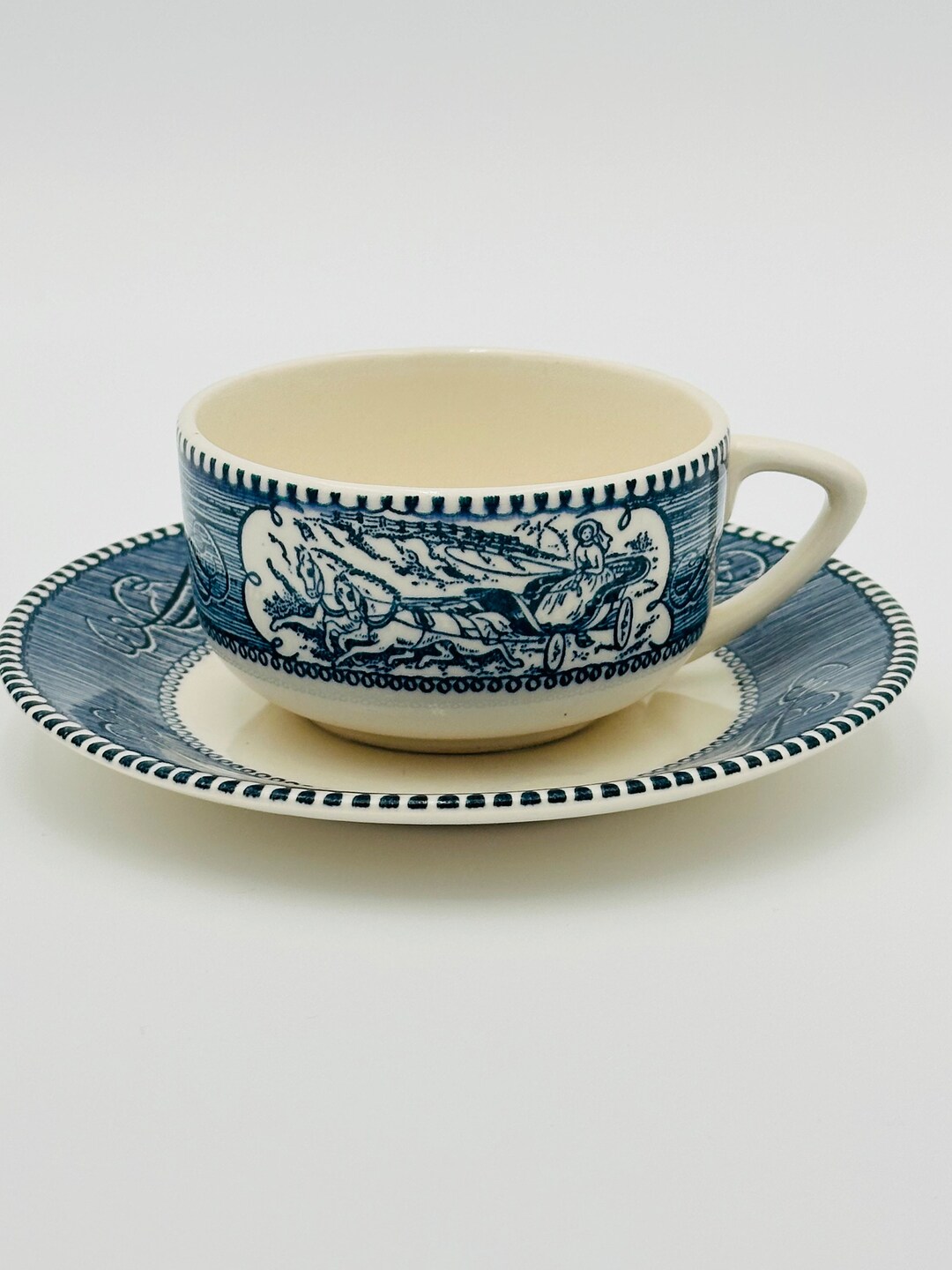 Vntage Currer & Ves Royal Chna Saucer Low Water On The Msssspp