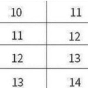 May include: Size chart for clothing with sizes XS, S, M, and L. The chart shows corresponding measurements in inches for each size.