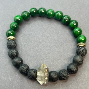 8mm Black Lava Stone Bracelet – Men’s Natural Stone Jewelry, Grounding Energy Bracelet, Gift for Him, Minimalist Men’s Beaded Bracelet