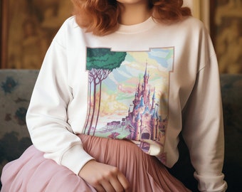 Disneyland Paris Sleeping Beauty Castle Sweatshirt: een magisch Moederdagcadeau in wit, lichtblauw of lichtroze!