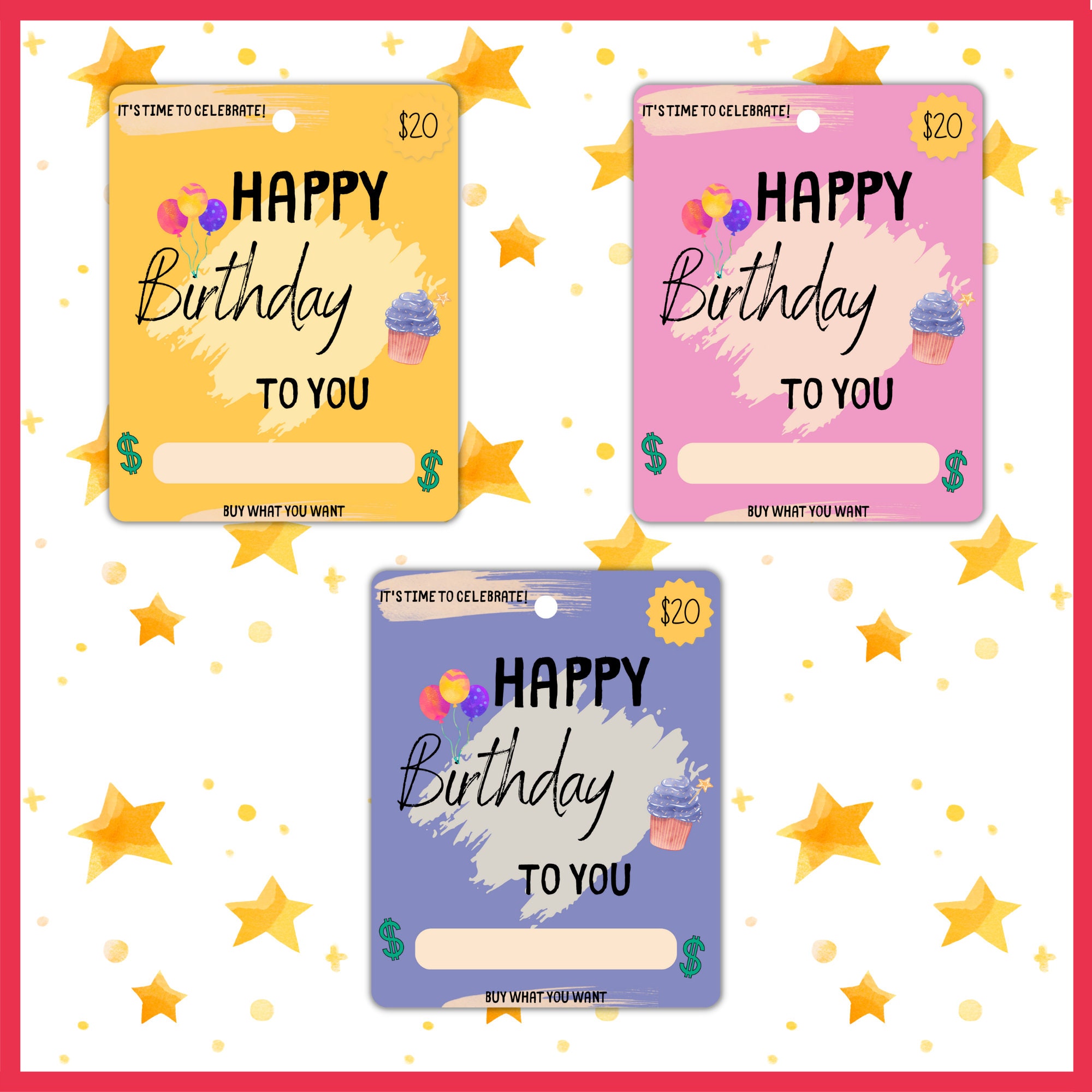Printable Birthday Money Card: Surprise Them With a Thoughtful Gift ...