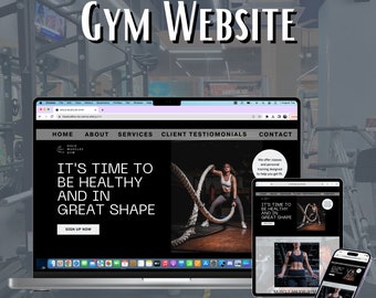 With Our Editable Website Template for Fitness & Personal Training Create Ideal Gym Online Completely Customizable Manage Site Instantly