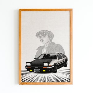 Inıtıal D Trueno Panda, Wandkunst, Poster