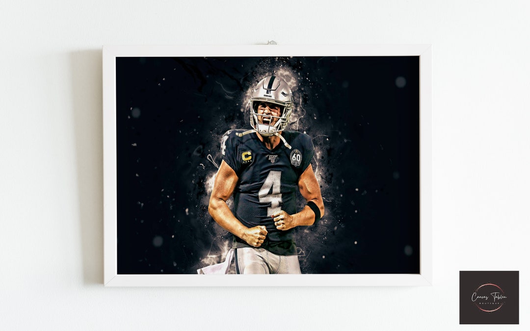 American Football Derek Carr NFL Wall Art, NFL Wall Art, New Season