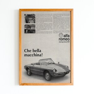 Duotto Spinne 1967 Alfa Romeo , Wandkunst, Poster