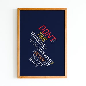 Non perdere tempo, arte murale, poster
