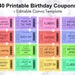 100 Printable Love Coupons for Him and Her, Couple Coupons, Valentines ...