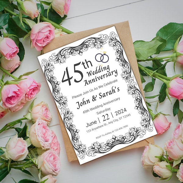 45th Anniversary Tablecloth 3-Pack - Disposable Blue Anniversary Party Decorations