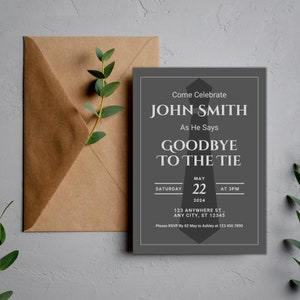 Editable Retirement Party Invitation Canva Template, Digital Retirement Celebration Invite, Going Away Party, Printable Farewell Party Card