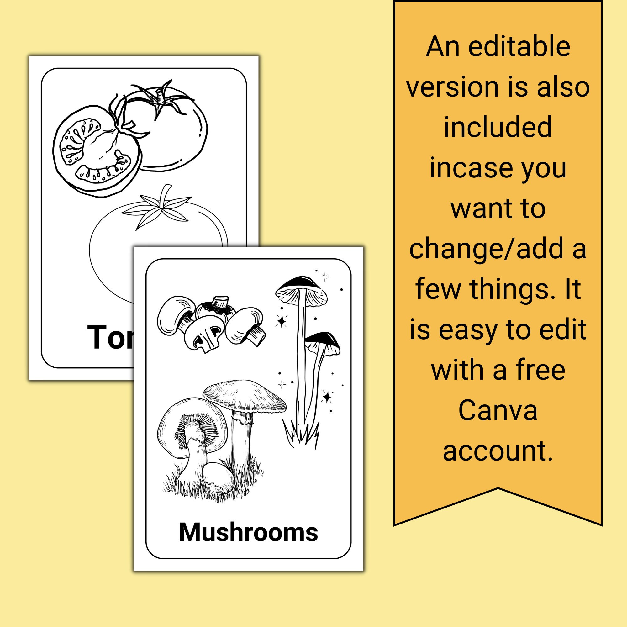 Printable Vegetable Coloring Book Worksheets, Preschool Printables for