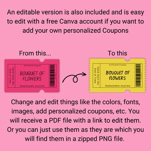 40 Printable Girlfriend Coupons, Wife Coupon Book, Valentines Day Gift ...