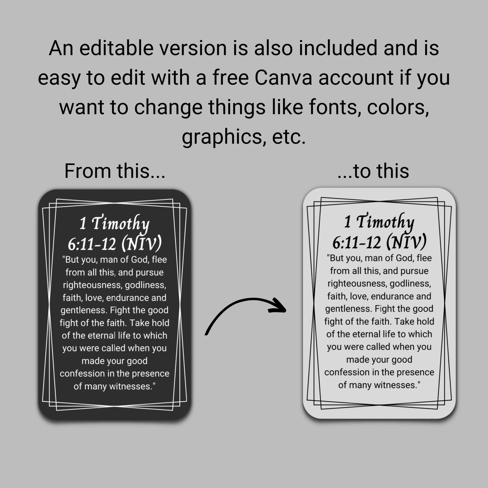 50 Printable Bible Verse Cards for Men, Bible Study Tools, Memory Verse