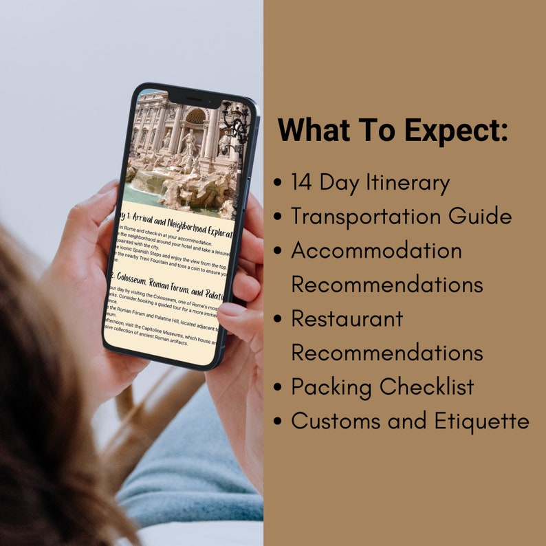 Sample Roma Checklists Rome Travel Itinerary, Travel Planner Canva Template, Travel Gift ...