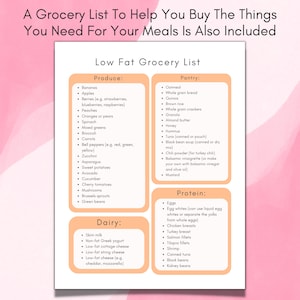 low fat meal tracker