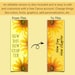 Printable Sunflower Bookmarks, Floral Bookish Bookmarks, Gift for Book ...