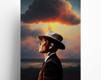 Atomic Elegance | Digital Download Oppenheimer Poster | Embrace Scientific Beauty for Your Space | Inspirational Wall Art Decor