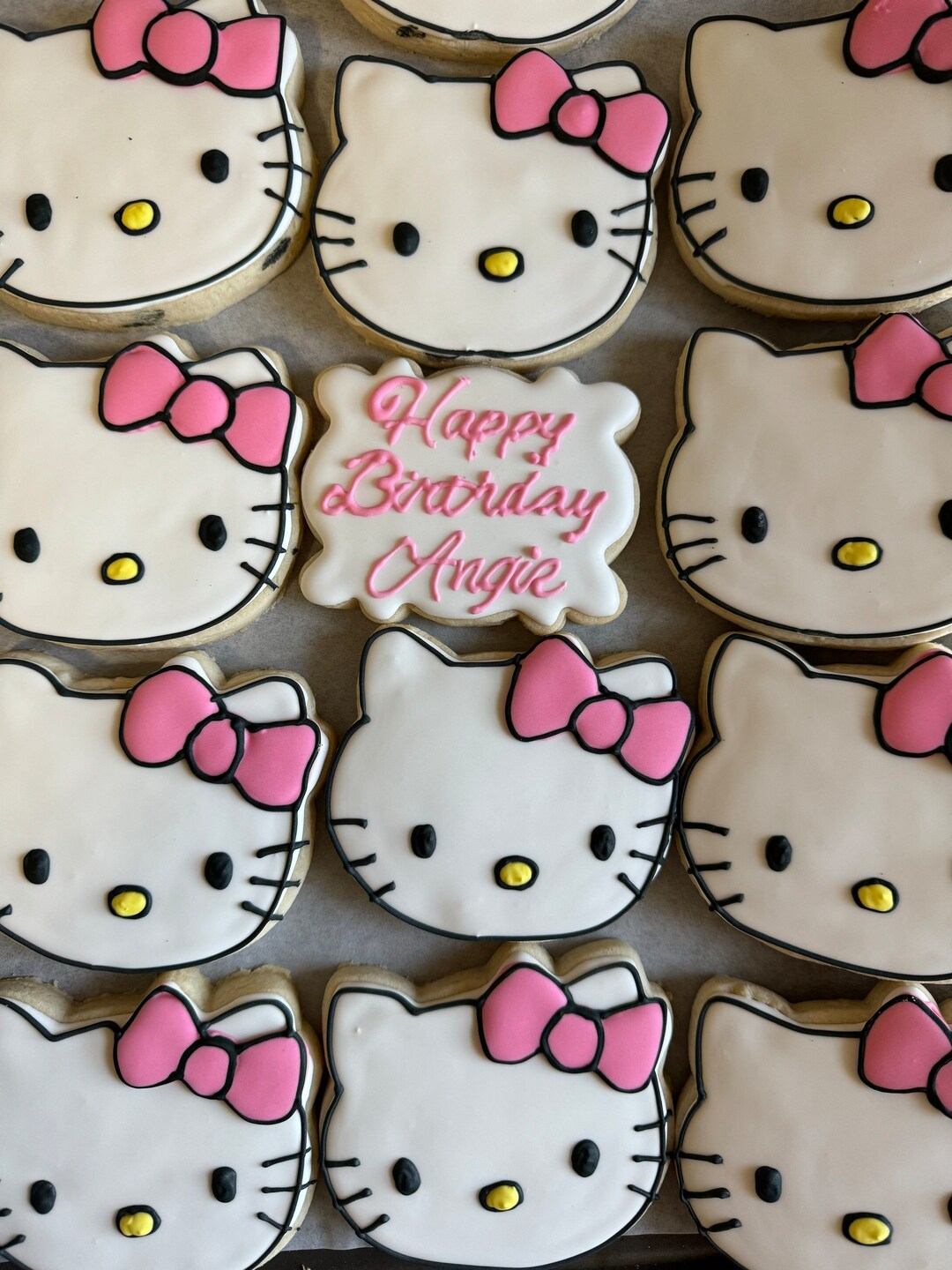 Hello Kitty Birthday Sugar Cookies Hello Kitty Cookies Hello - Etsy
