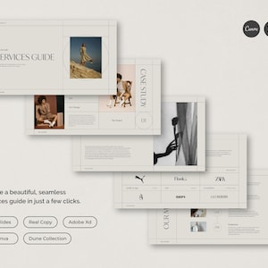 Services Guide Template • Pricing Guide Template • Portfolio • Business Tool