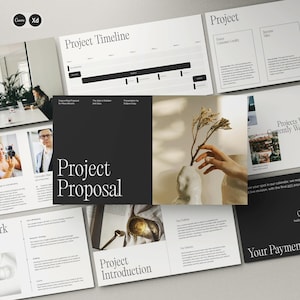 Mall för Studio-förslag för tjänsteleverantörer | Canva + Adobe XD