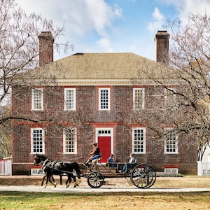 Digital Print - The Wythe House, located in Colonial Williamsburg near The Governor&#39;s Palace and The College of William and Mary